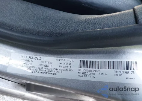 2015 Chrysler 200 Limited from USA, damaged, VIN 1C3CCCAB9FN741799